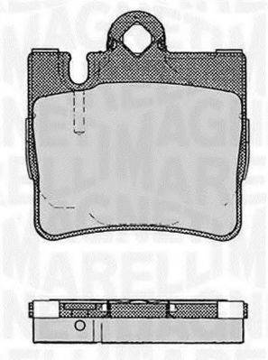 MAGNETI MARELLI 363916060584 Комплект тормозных колодок, дисковый тормоз