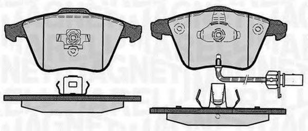 MAGNETI MARELLI 363916060609 Комплект тормозных колодок, дисковый тормоз