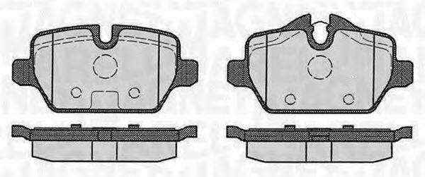 MAGNETI MARELLI 363916060623 Комплект тормозных колодок, дисковый тормоз