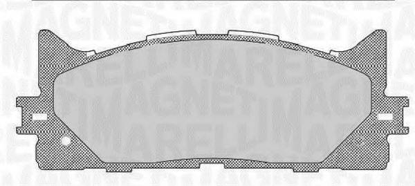 MAGNETI MARELLI 363916060641 Комплект тормозных колодок, дисковый тормоз