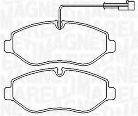 MAGNETI MARELLI 363916060650 Комплект тормозных колодок, дисковый тормоз