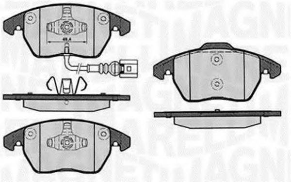 MAGNETI MARELLI 363916060657 Комплект тормозных колодок, дисковый тормоз