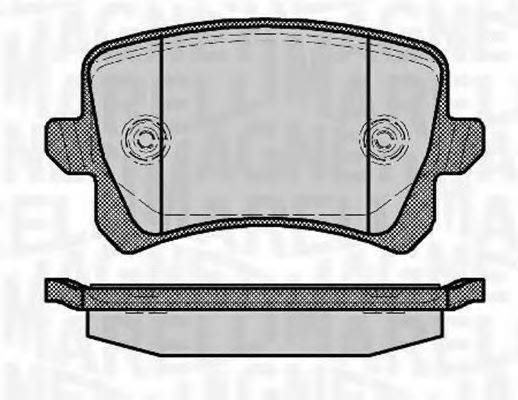 MAGNETI MARELLI 363916060658 Комплект тормозных колодок, дисковый тормоз