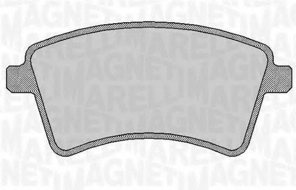 MAGNETI MARELLI 363916060661 Комплект тормозных колодок, дисковый тормоз