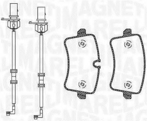 MAGNETI MARELLI 363916060674 Комплект тормозных колодок, дисковый тормоз