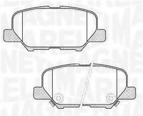 MAGNETI MARELLI 363916060678 Комплект тормозных колодок, дисковый тормоз