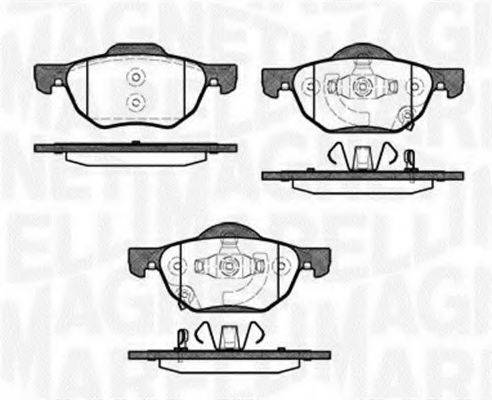 MAGNETI MARELLI 363916060691 Комплект тормозных колодок, дисковый тормоз