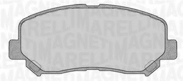 MAGNETI MARELLI 363916060710 Комплект тормозных колодок, дисковый тормоз