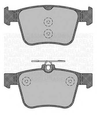 MAGNETI MARELLI 363916060713 Комплект тормозных колодок, дисковый тормоз