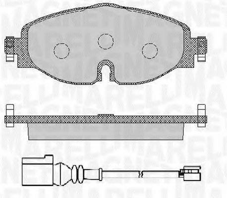 MAGNETI MARELLI 363916060715 Комплект тормозных колодок, дисковый тормоз