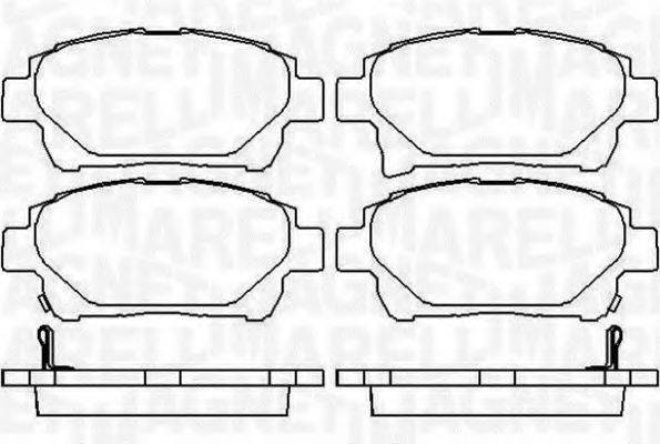 MAGNETI MARELLI 363916060784 Комплект тормозных колодок, дисковый тормоз