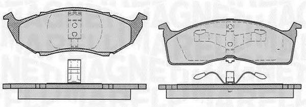 MAGNETI MARELLI 363916060785 Комплект тормозных колодок, дисковый тормоз