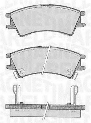 MAGNETI MARELLI 363916060800 Комплект тормозных колодок, дисковый тормоз