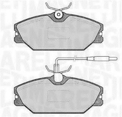 MAGNETI MARELLI 363916060817 Комплект тормозных колодок, дисковый тормоз