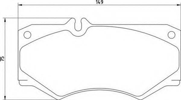 MAGNETI MARELLI 363710200311 Комплект тормозных колодок, дисковый тормоз