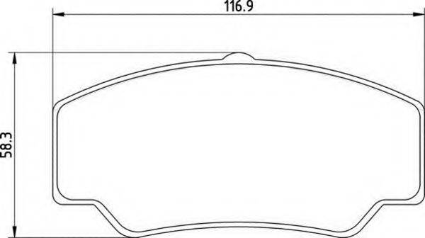 MAGNETI MARELLI 363700200348 Комплект тормозных колодок, дисковый тормоз