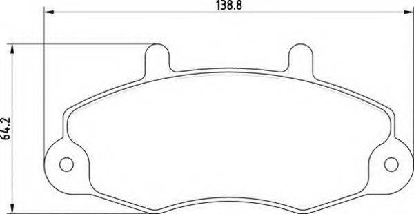 MAGNETI MARELLI 363700200389 Комплект тормозных колодок, дисковый тормоз