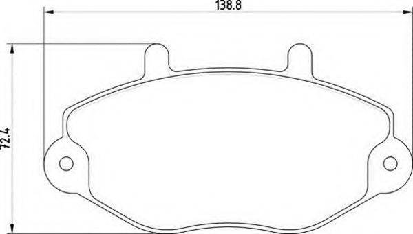 MAGNETI MARELLI 363700200390 Комплект тормозных колодок, дисковый тормоз