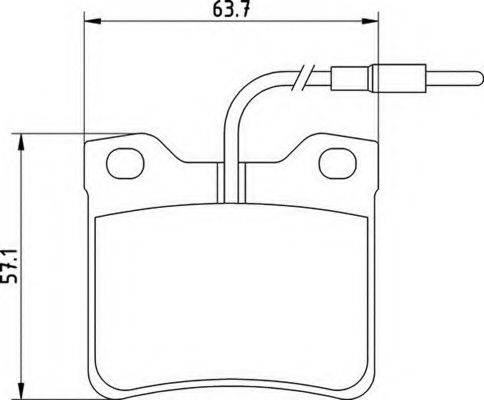 MAGNETI MARELLI 363700201125 Комплект тормозных колодок, дисковый тормоз