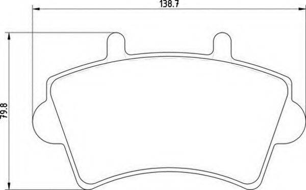 MAGNETI MARELLI 363700201310 Комплект тормозных колодок, дисковый тормоз