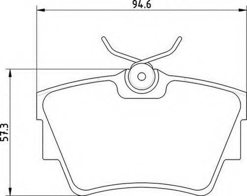 MAGNETI MARELLI 363700201390 Комплект тормозных колодок, дисковый тормоз