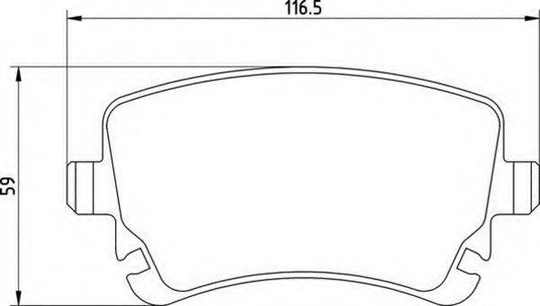 MAGNETI MARELLI 363700201410 Комплект тормозных колодок, дисковый тормоз