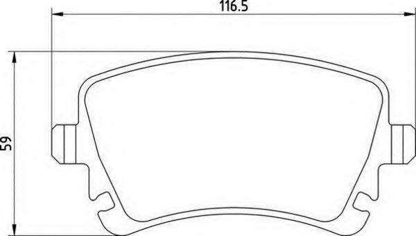 MAGNETI MARELLI 363710201469 Комплект тормозных колодок, дисковый тормоз