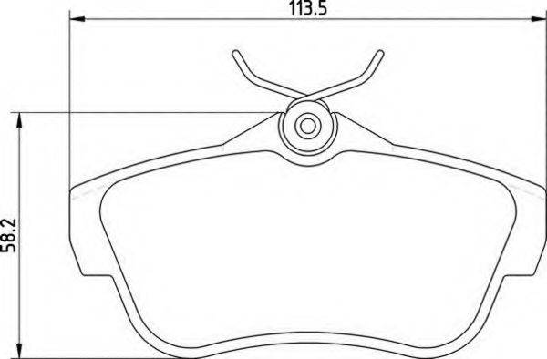 MAGNETI MARELLI 363700201710 Комплект тормозных колодок, дисковый тормоз