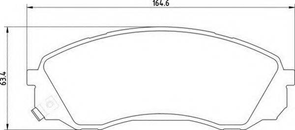 MAGNETI MARELLI 363710201724 Комплект тормозных колодок, дисковый тормоз