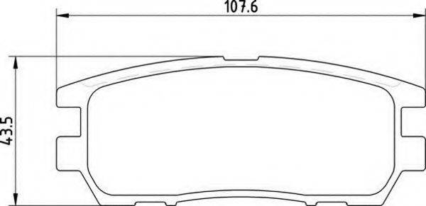 MAGNETI MARELLI 363700203019 Комплект тормозных колодок, дисковый тормоз