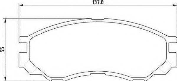 MAGNETI MARELLI 363700203123 Комплект тормозных колодок, дисковый тормоз