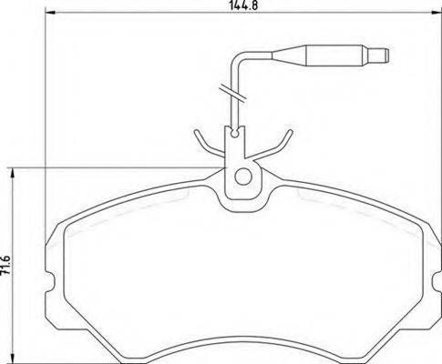 MAGNETI MARELLI 363700205039 Комплект тормозных колодок, дисковый тормоз