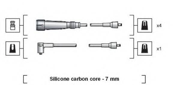 MAGNETI MARELLI 941318111059 Комплект проводов зажигания