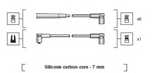 MAGNETI MARELLI 941318111067 Комплект проводов зажигания