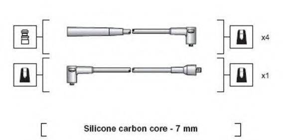 MAGNETI MARELLI 941318111071 Комплект проводов зажигания