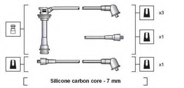 MAGNETI MARELLI 941318111100 Комплект проводов зажигания