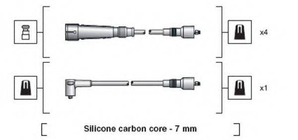 MAGNETI MARELLI 941318111111 Комплект проводов зажигания