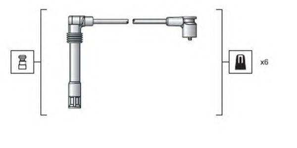 MAGNETI MARELLI 941318111162 Комплект проводов зажигания