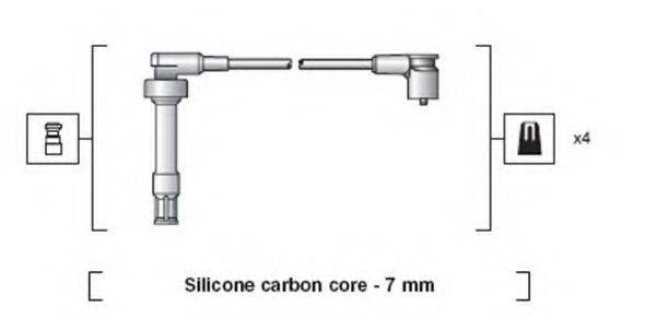 MAGNETI MARELLI 941318111268 Комплект проводов зажигания