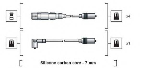MAGNETI MARELLI 941318111270 Комплект проводов зажигания