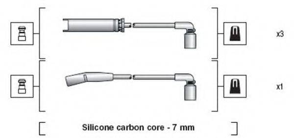 MAGNETI MARELLI 941318111273 Комплект проводов зажигания