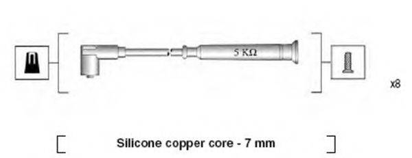 MAGNETI MARELLI 941045270514 Комплект проводов зажигания
