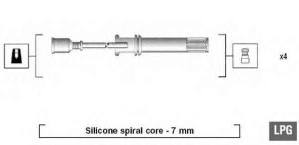 MAGNETI MARELLI 941045280515 Комплект проводов зажигания