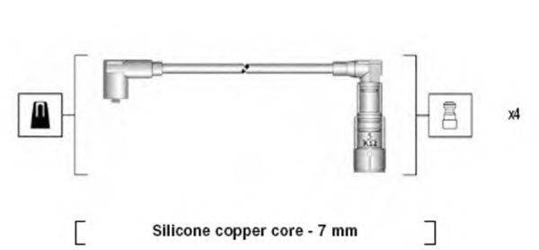 MAGNETI MARELLI 941045320519 Комплект проводов зажигания