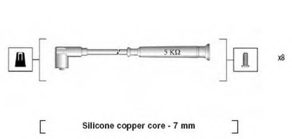 MAGNETI MARELLI 941045340520 Комплект проводов зажигания
