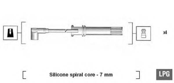 MAGNETI MARELLI 941105250648 Комплект проводов зажигания