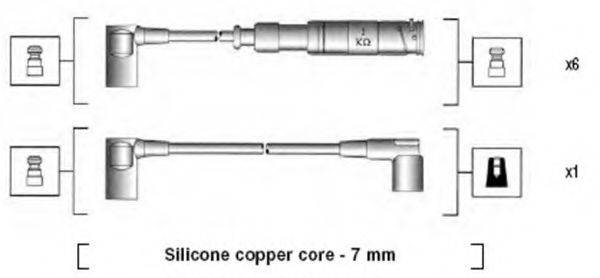 MAGNETI MARELLI 941115200660 Комплект проводов зажигания
