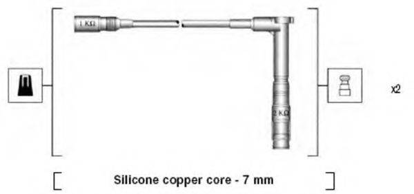 MAGNETI MARELLI 941115220661 Комплект проводов зажигания