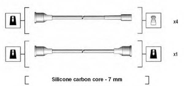 MAGNETI MARELLI 941125060663 Комплект проводов зажигания