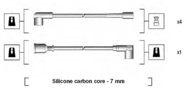 MAGNETI MARELLI 941125070664 Комплект проводов зажигания